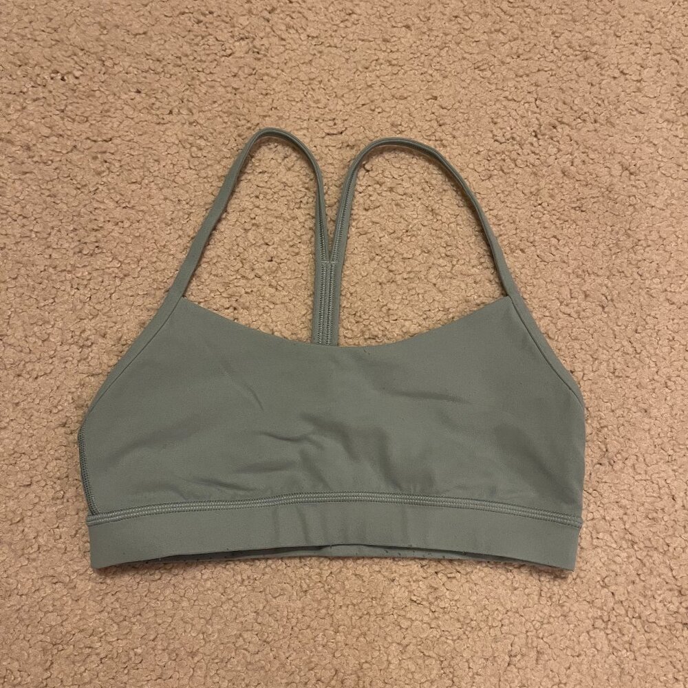 Lulu lemon Strappy Bra, Light Green Color, Size 6